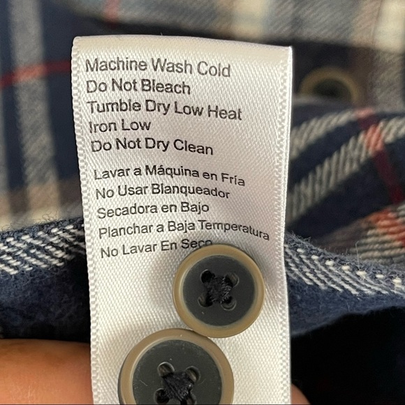 Jacks Button Up Flannel Shirt Size M - Picture 9 of 14